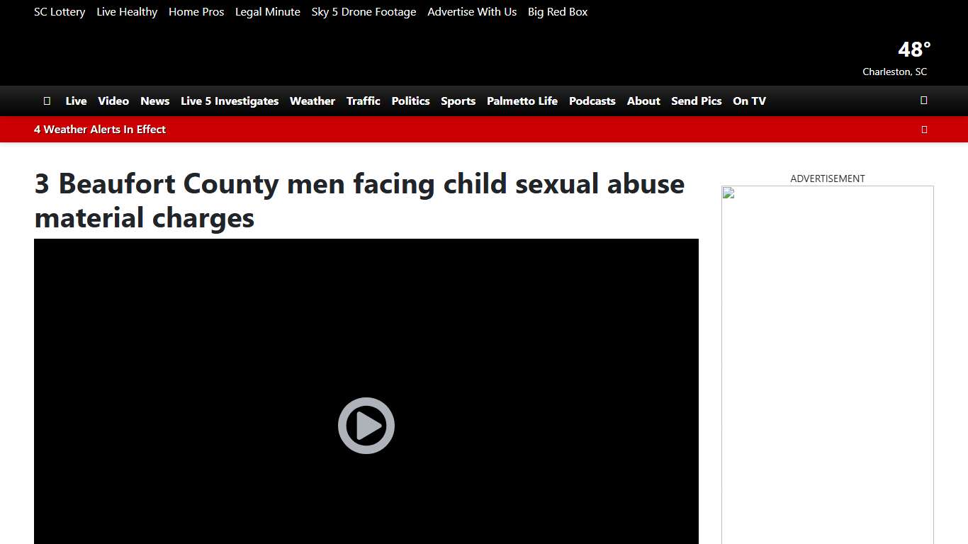 3 Beaufort County men facing child sexual abuse material charges